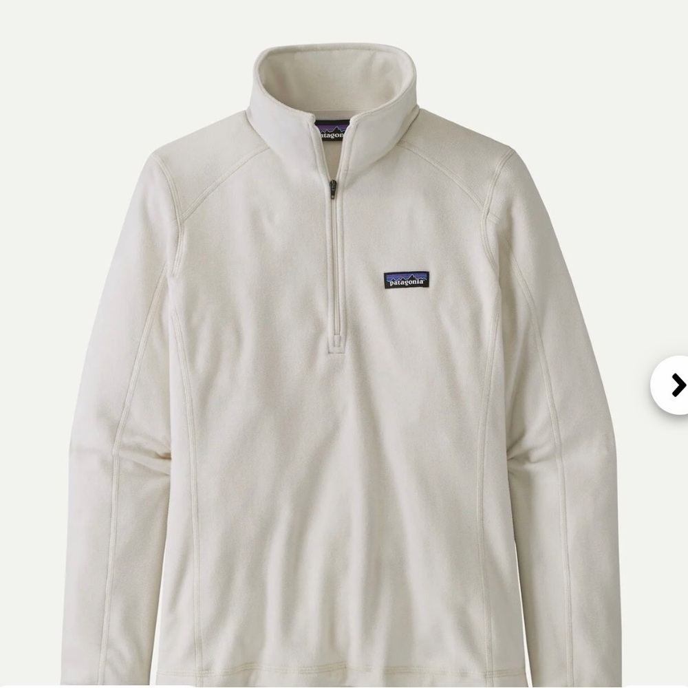 Patagonia White Half-Zip Fleece